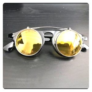 Nerd Yellow Flip Up Sunglasses Holtzmann Cute